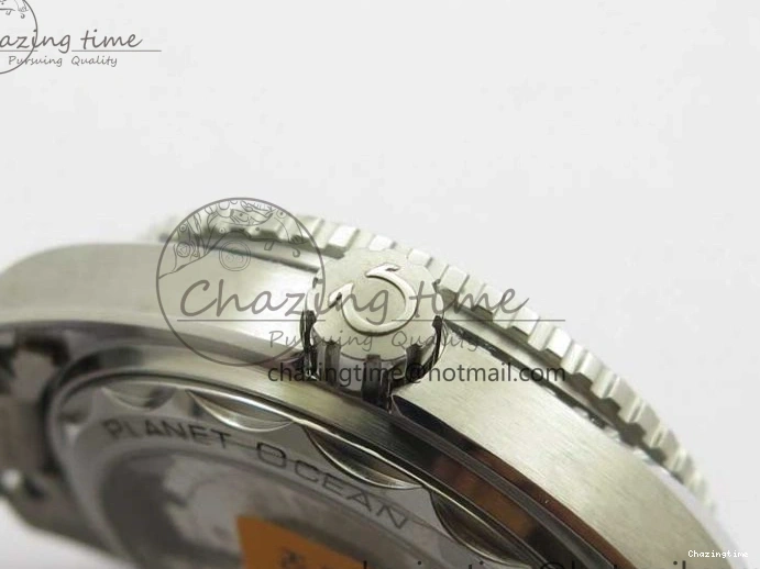 0109 Planet Ocean 39.5mm Black Ceramic Bezel SS VSF 1:1 Best Edition Black Dial on SS Bracelet A Stretchable 7890